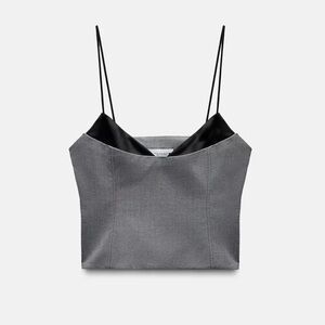 Zara Gray Sleeveless Top